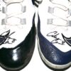 Coleman Crow 2024 Milwaukee Brewers Practice Worn & Signed White & Blue Nike Alpha Huarache Baseball Cleats