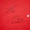 Rusber Estrada Batting Practice Worn & Signed Official New Jersey Jackals Russell Quarter Zip Pullover