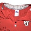 Rusber Estrada Batting Practice Worn & Signed Official New Jersey Jackals Russell Quarter Zip Pullover