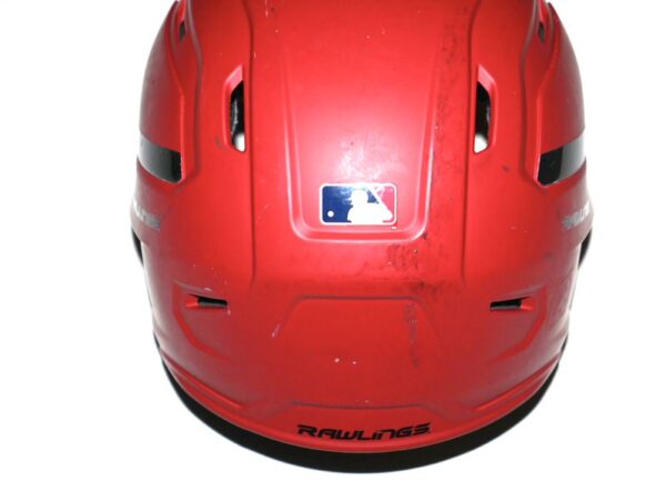 Rusber Estrada Game Worn & Signed Official New Jersey Jackals Rawlings Mach Carbon Batting Helmet