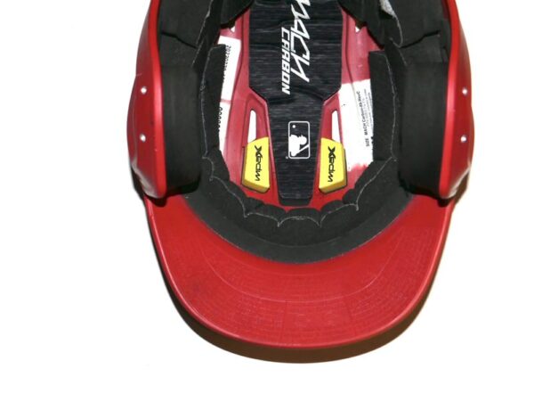 Rusber Estrada Game Worn & Signed Official New Jersey Jackals Rawlings Mach Carbon Batting Helmet