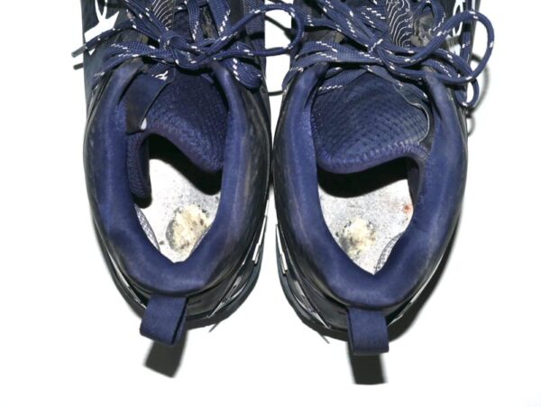 TJ Rumfield 2024 Scranton Wilkes-Barre RailRiders Game Worn & Signed Blue & Silver Under Armour Baseball Cleats