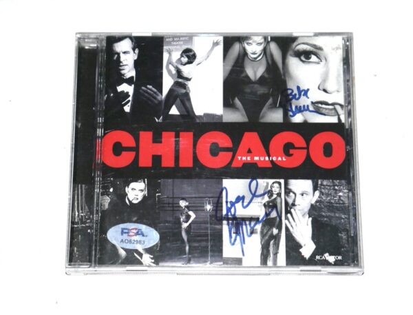 Bebe Neuwirth & Joel Grey Signed Chicago The Musical (New Broadway Cast Recording, 1997) CD Cover - PSA