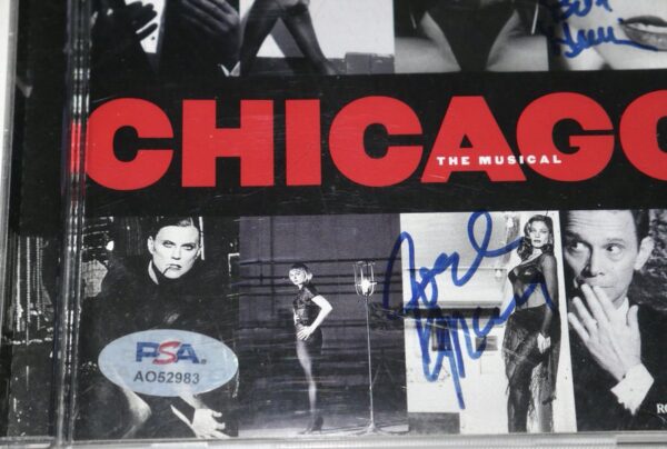 Bebe Neuwirth & Joel Grey Signed Chicago The Musical (New Broadway Cast Recording, 1997) CD Cover - PSA
