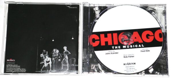 Bebe Neuwirth & Joel Grey Signed Chicago The Musical (New Broadway Cast Recording, 1997) CD Cover - PSA