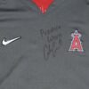 Coleman Crow Practice Worn & Signed Official Los Angeles Angels Nike Baseball Pullover XL Sweatshirt