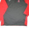 Coleman Crow Practice Worn & Signed Official Los Angeles Angels Nike Baseball Pullover XL Sweatshirt