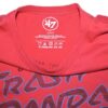 Coleman Crow Practice Worn & Signed Official Red & Blue Rocket City Trash Pandas '47 Shirt