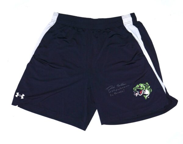 Drake Baldwin 2024 Player Issued & Signed Official Gwinnett Stripers #20 Under Armour Shorts - Atlanta Braves #1 Prospect!