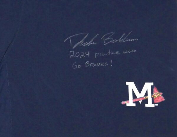 Drake Baldwin 2024 Practice Worn & Signed Official Mississippi Braves EvoShield Shorts - Atlanta Braves 2025 #1 Prospect!