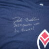 Drake Baldwin Gwinnett Stripers 2024 Practice Worn & Signed Blue Nike Dri-Fit XL Shirt - Prospect of the Year!