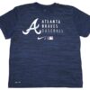 Landon Stephens Practice Worn & Signed Official Atlanta Braves Baseball Nike Dri-Fit XL Shirt