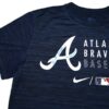 Landon Stephens Practice Worn & Signed Official Atlanta Braves Baseball Nike Dri-Fit XL Shirt