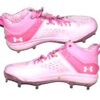 TJ Rumfield 2024 Scranton/Wilkes-Barre RailRiders Game Worn & Signed Pink Under Armour Baseball Cleats - Designed by UA for Mothers Day!