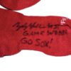 Zach Muckenhirn Birmingham Barons Game Worn & Signed Go Sox! Red Socks