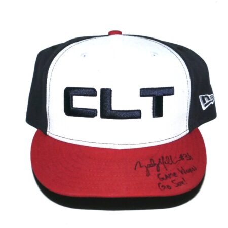 Zach Muckenhirn Game Worn & Signed Official Charlotte Knights “CLT” Throwback New Era 59FIFTY Fitted Hat