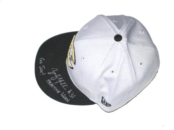Zach Muckenhirn Team Issued & Signed Official Charlotte Knights New Era 59FIFTY Hat - Worn for Practice!