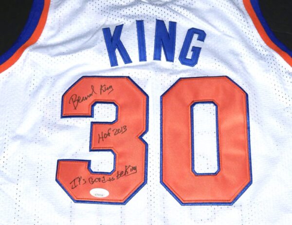 Bernard King Signed Autographed New York Knicks #30 Jersey with It's Good to Be King Inscription - JSA Witnessed