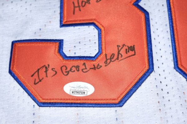 Bernard King Signed Autographed New York Knicks #30 Jersey with It's Good to Be King Inscription - JSA Witnessed
