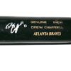 Drew Campbell 2022 Rome Braves Game Used & Signed Louisville Slugger S408 Baseball Bat - CRACKED