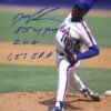 Dwight Gooden New York Mets Autographed Signed 11 x 14 Photo with Several Inscriptions! JSA Witnessed