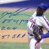 Dwight Gooden New York Mets Autographed Signed 11 x 14 Photo with Several Inscriptions! JSA Witnessed