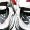 Logan O’Hoppe 2024 Los Angeles Angels #14 Game Worn & Signed White & Red Adidas Three Stripe Life Baseball Cleats