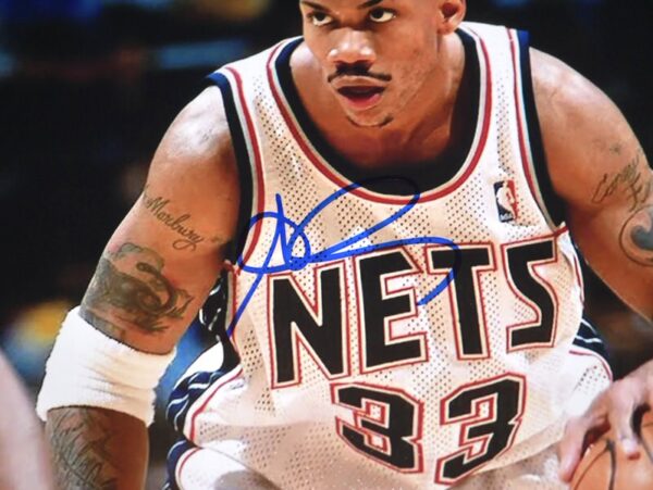 Stephon Marbury Autographed Signed New Jersey Nets Action 8 x 10 - JSA Witnessed4