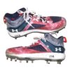 TJ Rumfield 2024 Scranton Wilkes-Barre RailRiders Game Worn & Signed Patriotic USA Under Armour Baseball Cleats