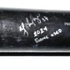 Yohel Pozo 2024 Las Vegas Aviators Game Used & Signed Overfly Pro Elite Maple Baseball Bat - CRACKED