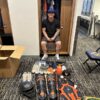 Yohel Pozo with 2024 Las Vegas Aviators Game Used & Signed Overfly Pro Elite Maple Baseball Bat - CRACKED