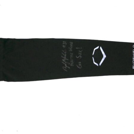 Zach Muckenhirn Charlotte Knights Practice Worn & Signed Black Evoshield Arm Sleeve