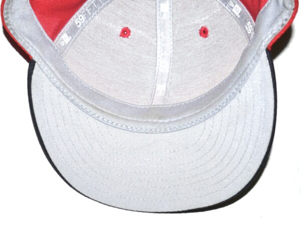 Coleman Crow Game Worn & Signed Official Los Angeles Angels New Era 59FIFTY Hat