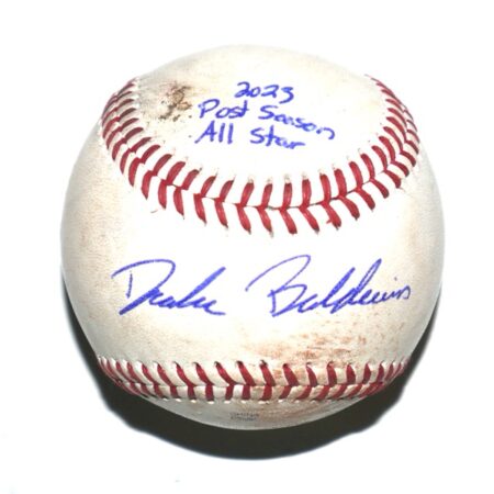 Drake Baldwin Gwinnett Stripers Signed Game Used Rawlings Official Minor League Baseball - Atlanta Braves #1 Prospect!!