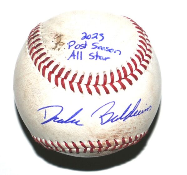 Drake Baldwin Gwinnett Stripers Signed Game Used Rawlings Official Minor League Baseball - Atlanta Braves #1 Prospect!!