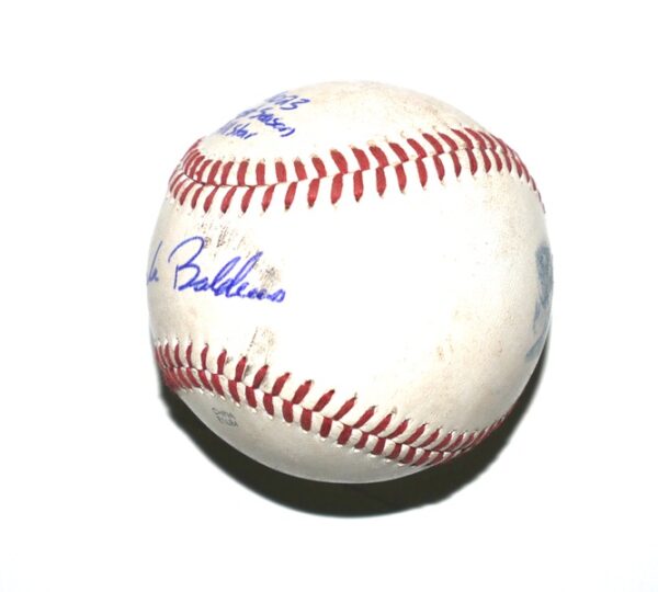 Drake Baldwin Gwinnett Stripers Signed & Inscribed Practice Used Official Minor League Baseball – Atlanta Braves Top Catching Prospect!