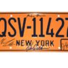 Entourage Cast Autographed New York QSV-11427 Replica License Plate - Signed by Kevin Dillon, Adrian Grenier, Kevin Connolly & Jerry Ferrara - JSA Witnessed