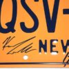 Entourage Cast Autographed New York QSV-11427 Replica License Plate - Signed by Kevin Dillon, Adrian Grenier, Kevin Connolly & Jerry Ferrara - JSA Witnessed
