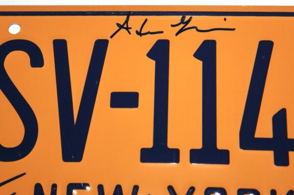 Entourage Cast Autographed New York QSV-11427 Replica License Plate - Signed by Kevin Dillon, Adrian Grenier, Kevin Connolly & Jerry Ferrara - JSA Witnessed