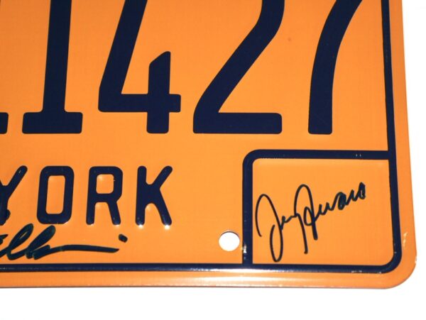 Entourage Cast Autographed New York QSV-11427 Replica License Plate - Signed by Kevin Dillon, Adrian Grenier, Kevin Connolly & Jerry Ferrara - JSA Witnessed