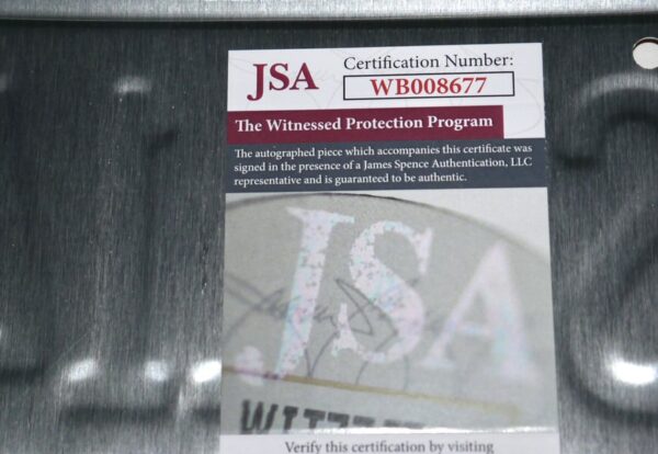 Entourage Cast Autographed New York QSV-11427 Replica License Plate - Signed by Kevin Dillon, Adrian Grenier, Kevin Connolly & Jerry Ferrara - JSA Witnessed