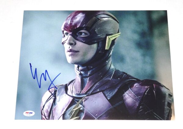 Ezra Miller Autographed Signed Barry Allen "The Flash" 11 x 14 Photo - PSA/DNA Hologram