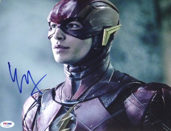Ezra Miller Autographed Signed Barry Allen "The Flash" 11 x 14 Photo - PSA/DNA Hologram