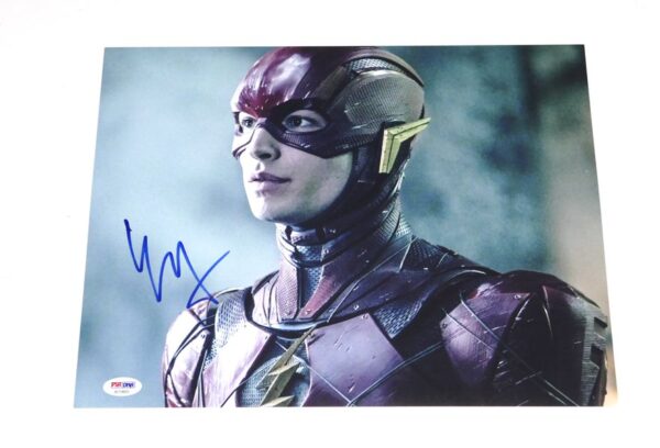 Ezra Miller Autographed Signed Barry Allen "The Flash" 11 x 14 Photo - PSA/DNA Hologram