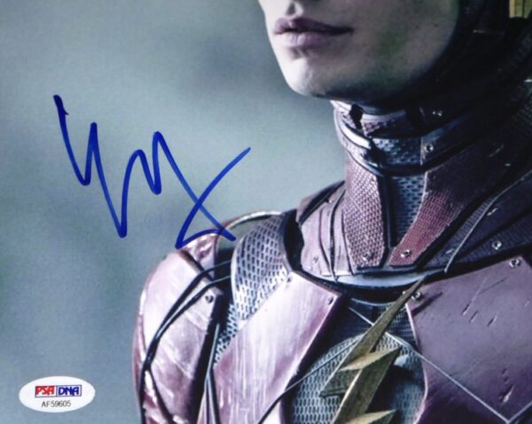 Ezra Miller Autographed Signed Barry Allen "The Flash" 11 x 14 Photo - PSA/DNA Hologram