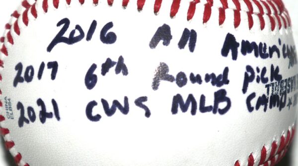 Kade McClure Charlotte Knights Signed Rawlings Official Minor League Baseball - Several Inscriptions!