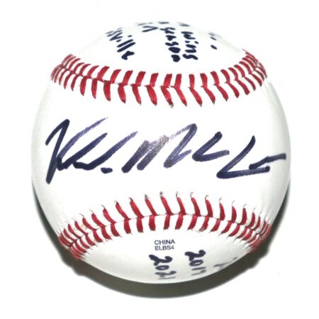Kade McClure Charlotte Knights Signed Rawlings Official Minor League Baseball - Several Inscriptions!