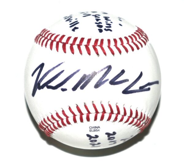 Kade McClure Charlotte Knights Signed Rawlings Official Minor League Baseball - Several Inscriptions!