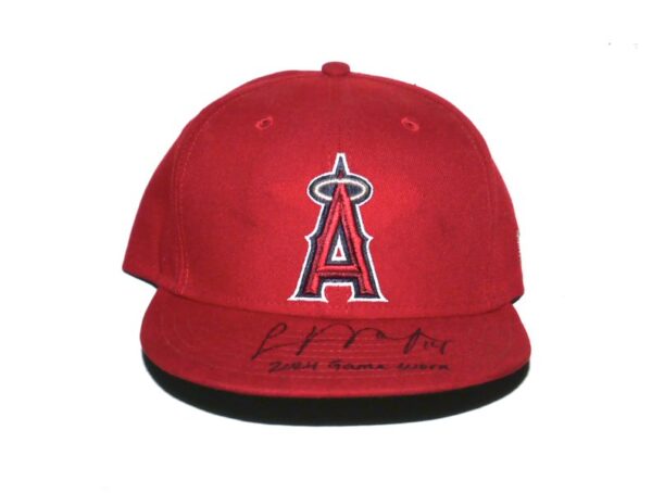 Logan O’Hoppe 2024 Game Worn & Signed Official Los Angeles Angels “14 O’HOPPE” New Era 59FIFTY Hat
