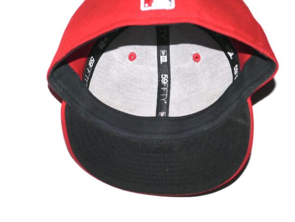 Logan O’Hoppe 2024 Game Worn & Signed Official Los Angeles Angels “14 O’HOPPE” New Era 59FIFTY Hat